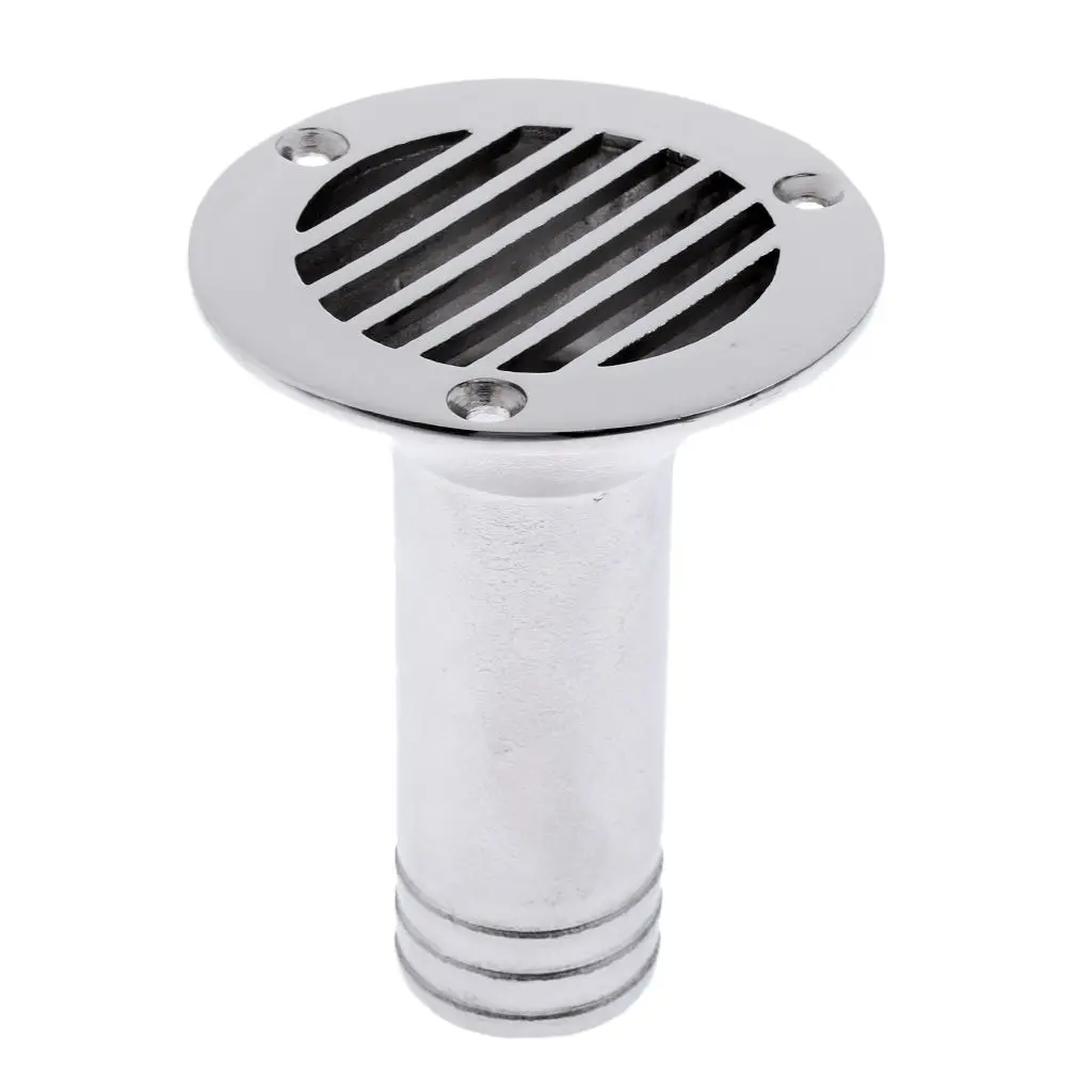 

Heavy Duty Polished 316 Stainless Steel Boat Deck Drain Scupper For Marine Boat Yacht Dinghy Sailboat