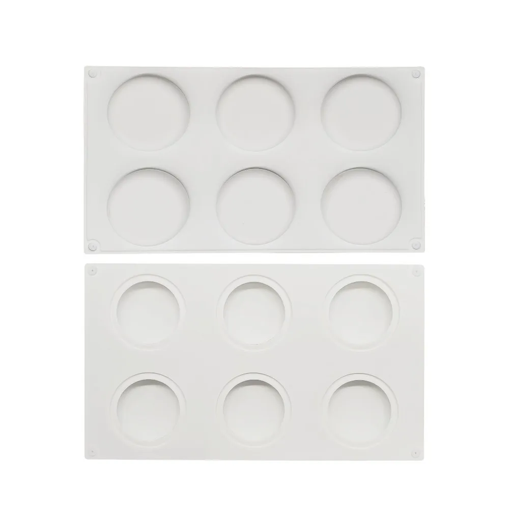 6 Полость вокруг силиконовая форма для шоколада кольцо шоколад выпечки из