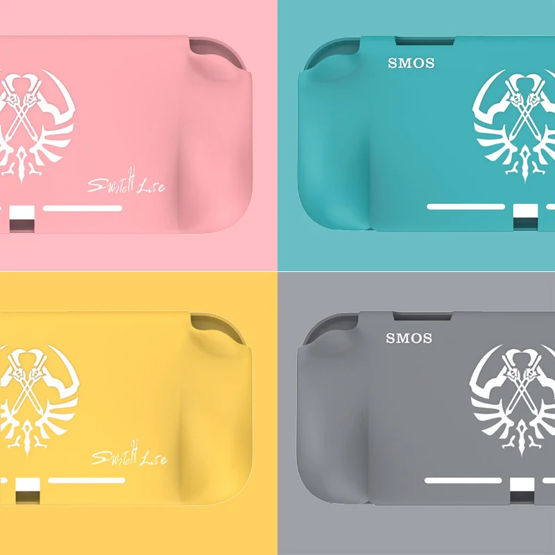 Силиконовый чехол для Nintendo Switch Lite розовый милый цветной задняя крышка аксессуары