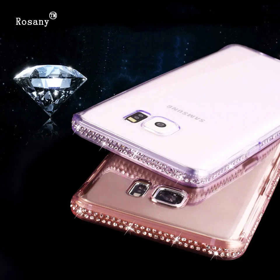 Алмазный Корпус из ТПУ для Samgung Galaxy S8 S9 плюс S10E S10 Примечание 10 9 8 A20E A10 A20 A30 A50 A70 M10 M20
