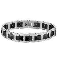 aradoo magnetic bracelet stainless steel bracelet metal bracelet mens bracelet clasp bracelet holiday gift for bracelet
