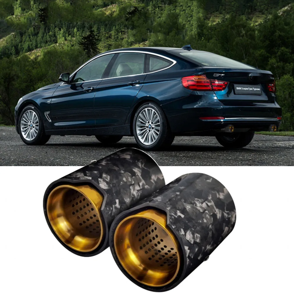 

Наконечник Выхлопной Трубы для BMW, насадка на глушитель из нержавеющей стали золотого цвета с логотипом M, без сварки, для BMW серии M 1, 2, 3, 4, 5
