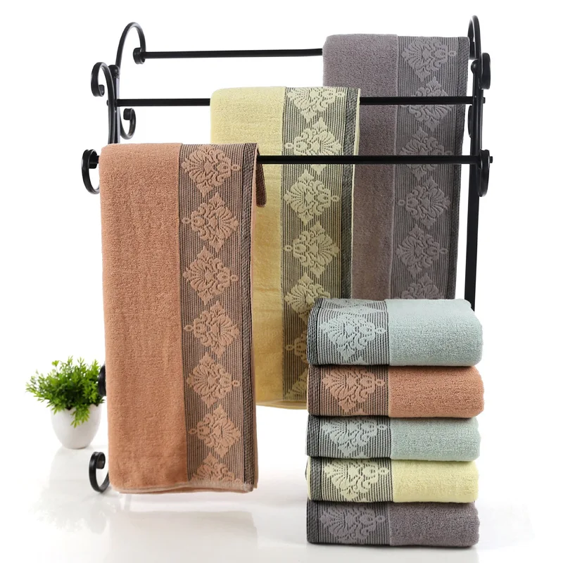 Полотенце из чистого хлопка мягкое Впитывающее квадратное банное полотенце с