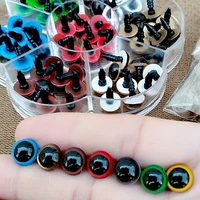 70pcs 10mm color mix plastic safety eyes for toys glitter animal dolls amigurumi eyes diy doll accessories 8mm 12mm with box