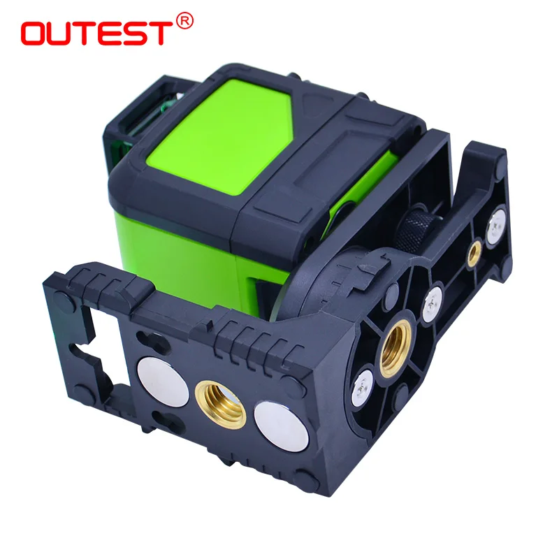 

OUTEST 5 Lines 3D Cross Line Laser Level Red Beam Vertical Horizontal Lasers 360 Rotary Self-leveling Professional Leveling Tool