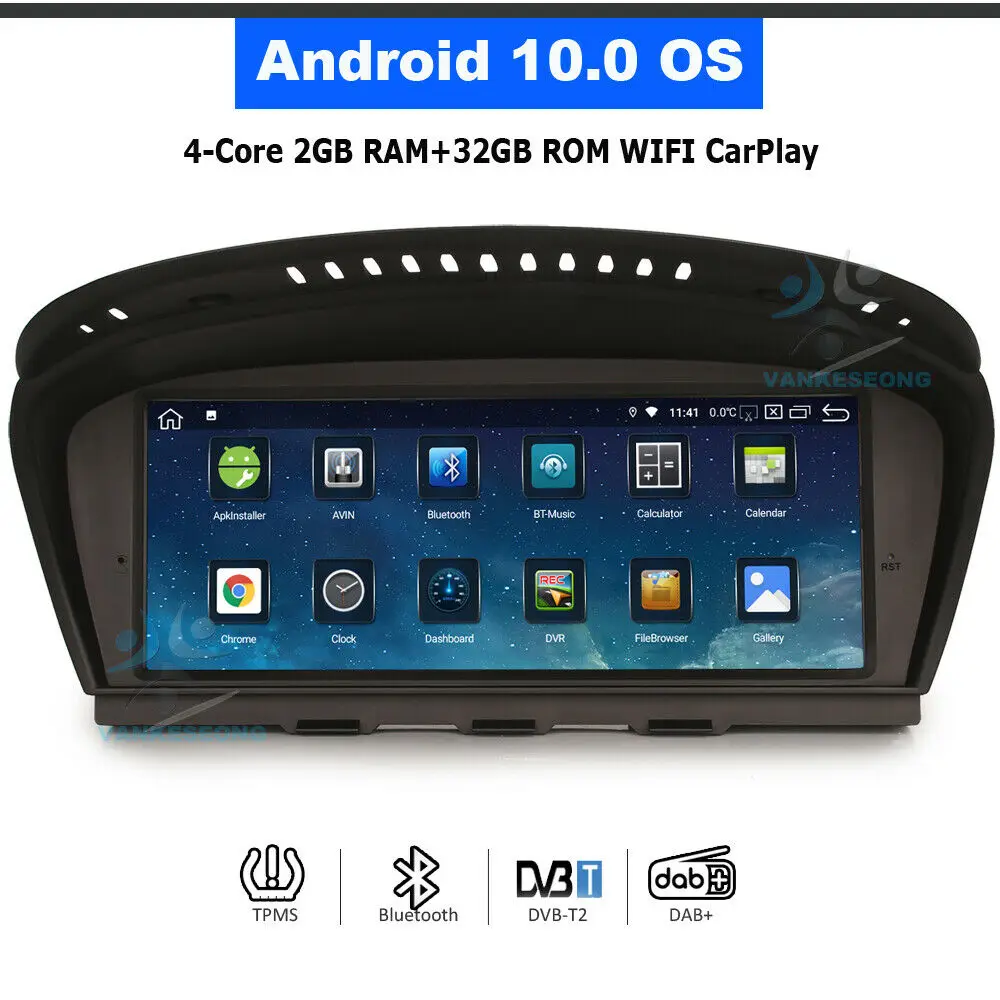 Автомобильный радиоприемник 8 дюймов Android 10 0 Bluetooth DAB + WIFI GPS СБ NAVI Stereo для BMW 3er E90 E91