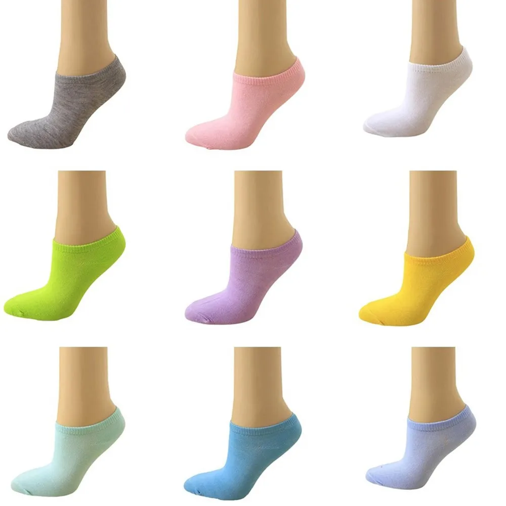 1 пара милые однотонные женские носки ярких цветов для девочек 2019 подростковые