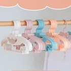 Вешалки для детской одежды 10 шт., портативные пластиковые вешалки для демонстрации, ветрозащитная вешалка для пальто, органайзер для детской одежды