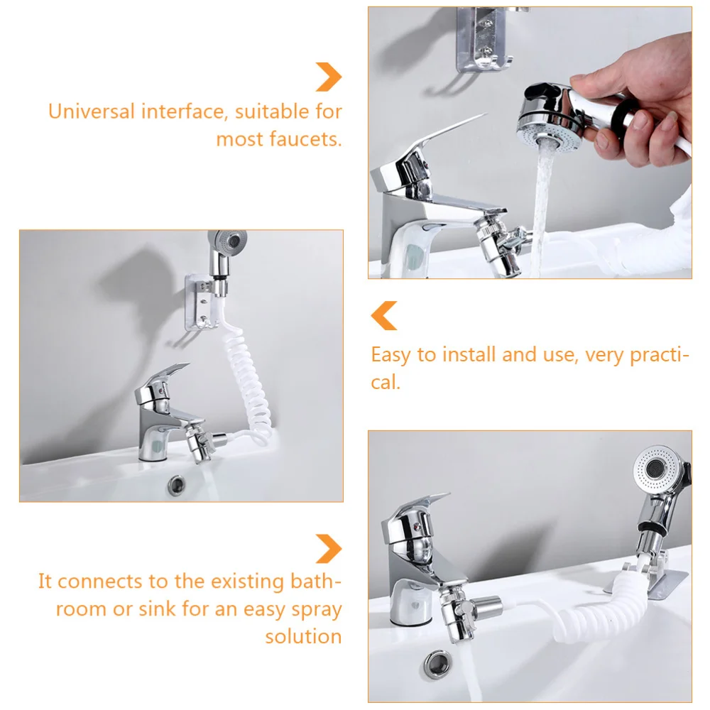 

1 Set Washbasin External Shower Set Double Control Switch for Bathroom