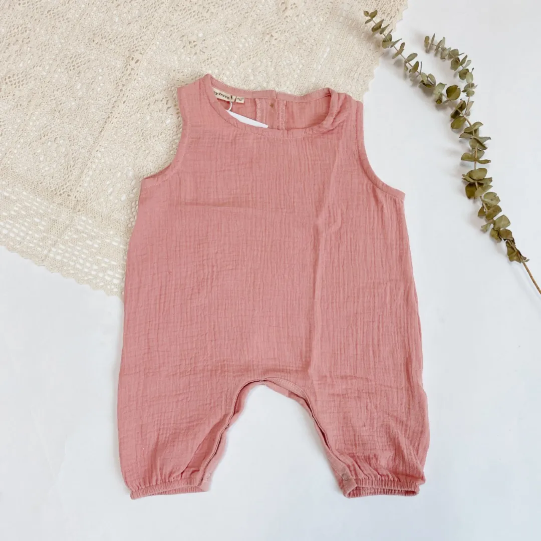 

Boys And Girls Jumpsuit 2021 Spring And Summer New Cotton Jumpsuit Men And Women Baby Super Soft Breathable Crawling Clothes