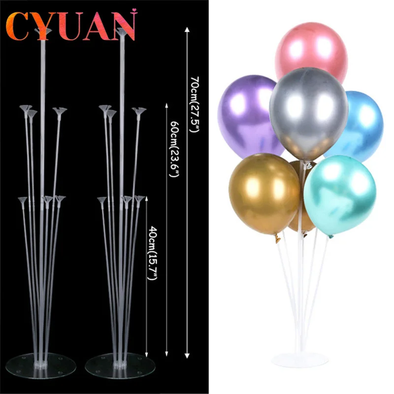 

CYUAN Balloon Stand Ballons Holder Column Floating Confetti Baloons Baby Shower Birthday Party Wedding Xmas Decoration Supplies