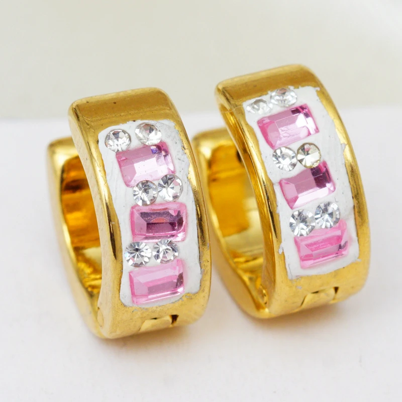 Небольшие серьги кольца из нержавеющей стали для женщин золотые шорты девочек с