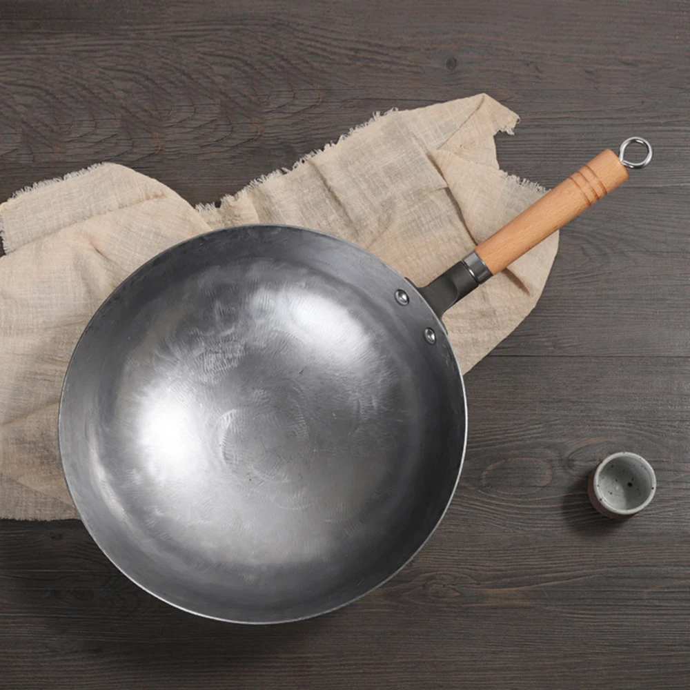 30 36 см в традиционном китайском стиле ВОК ручная работа большой Сковорода из