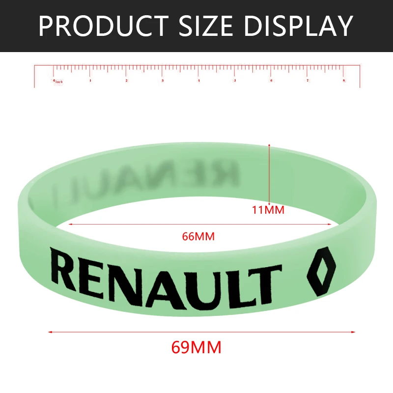 1 шт. светящийся автомобильный значок силиконовый голографический браслет