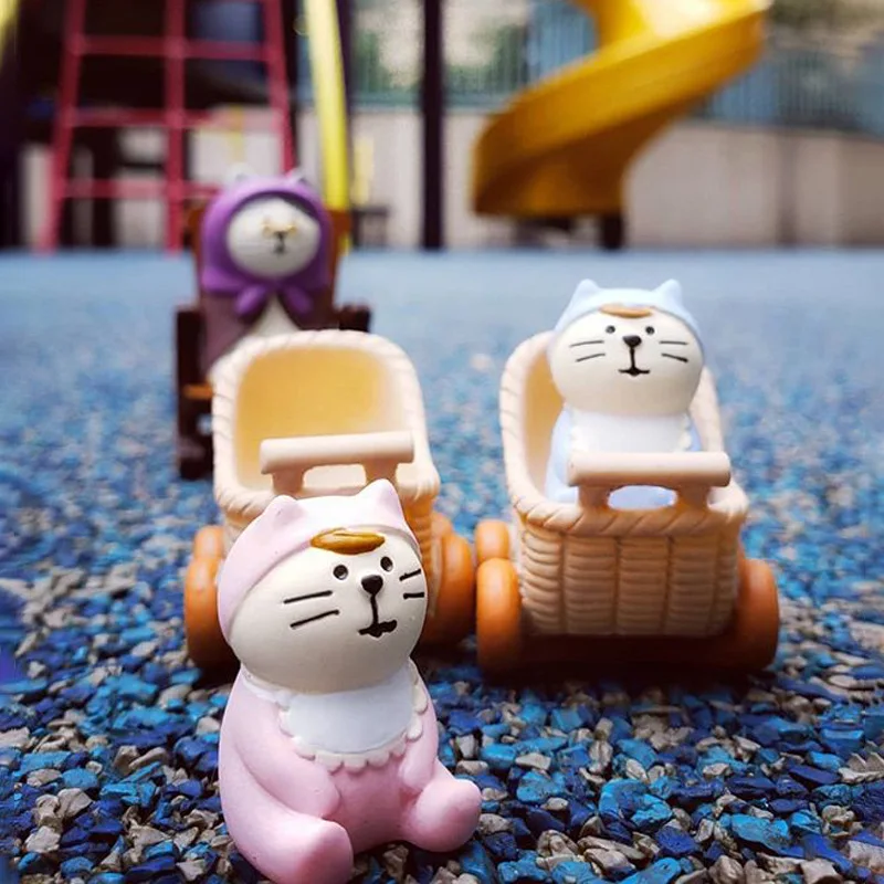 Миниатюрные кавайные фигурки кошек Бабай изделия из смолы прекрасный жених