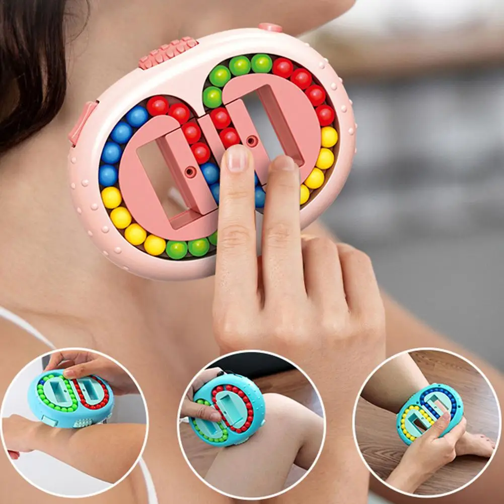 Волшебная игрушка-головоломка-Волшебный куб вращающаяся игрушка волшебные бобы