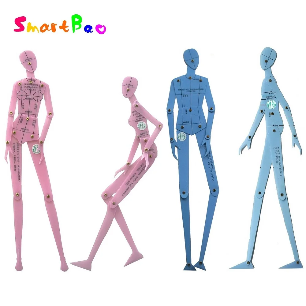 Набор модной линейки дизайн одежды шаблон для рисования человеческого тела