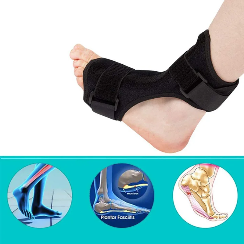 

1pc Adjustable Plantar Fasciitis Night Foot Splint Drop Orthotic Brace Elastic Dorsal Night Splint Foot Care Tool