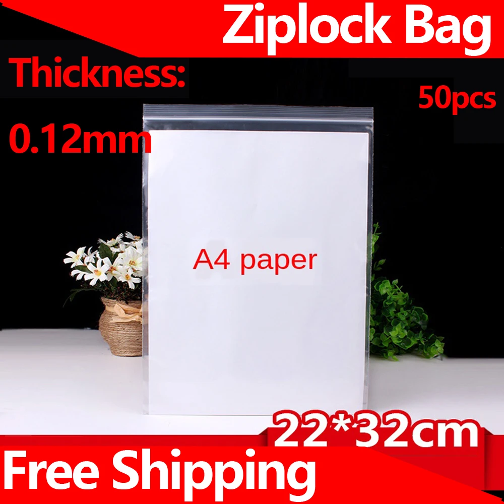 Мешок с молнией яркого цвета 12 большой Шелковый Пластик сумка 22X32cm A4 Бумага