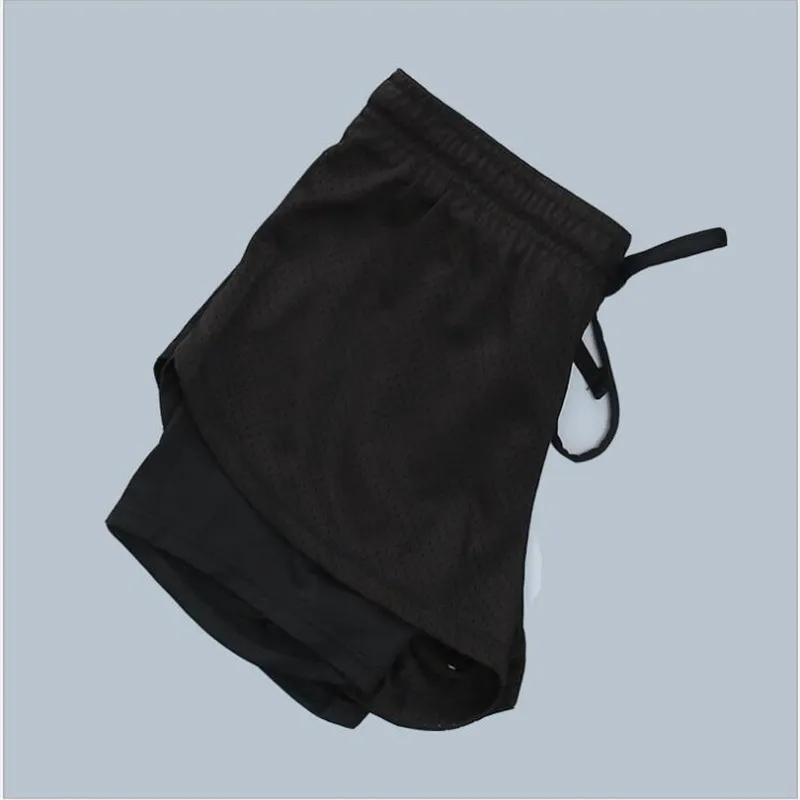 

New Sports Shorts Casual Shorts Female Summer High Quality Quick-drying Breathable Fake Two-piece Sports Shorts For Women