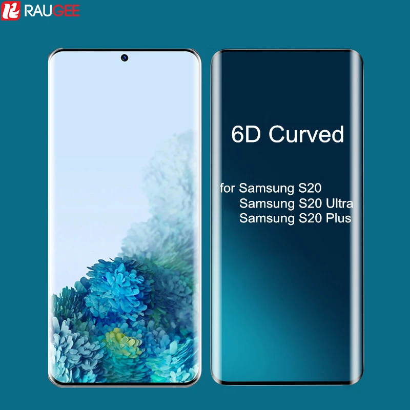 Стекло для Samsung S20 ультра закаленное стекло 6D изогнутое полное покрытие клей