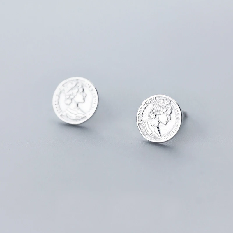 Женские серьги-гвоздики из серебра 100% пробы в европейском стиле | Украшения и