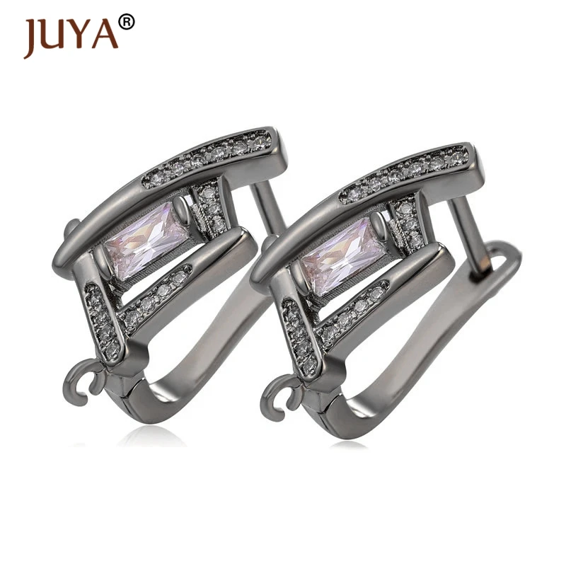 Швензы Золотые серебряные розовые золотые черные медные циркониевые сережки