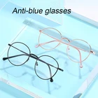 Классические круглые очки с металлической оправой, синий светильник, блокирующие прозрачные линзы, очки для мужчин, женщин, мужчин, распродажа