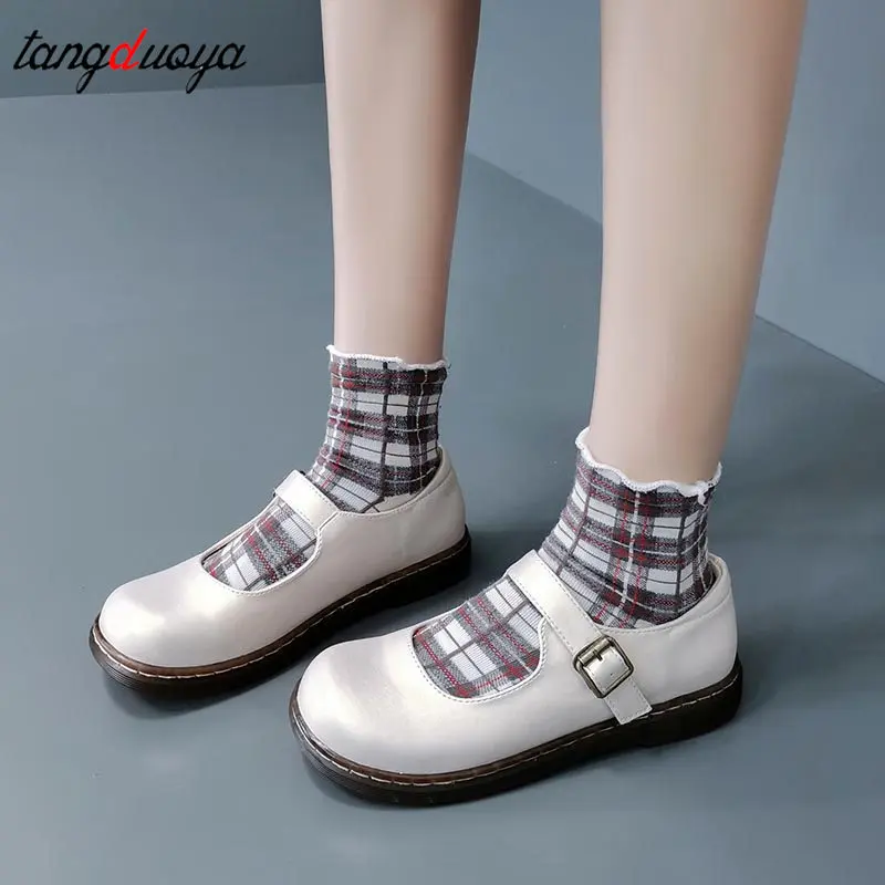 

Униформа jk для японских школьников, туфли с круглым носком и пряжкой, ловушка для женщин и девочек, обувь для косплея в стиле "Лолита", милая о...