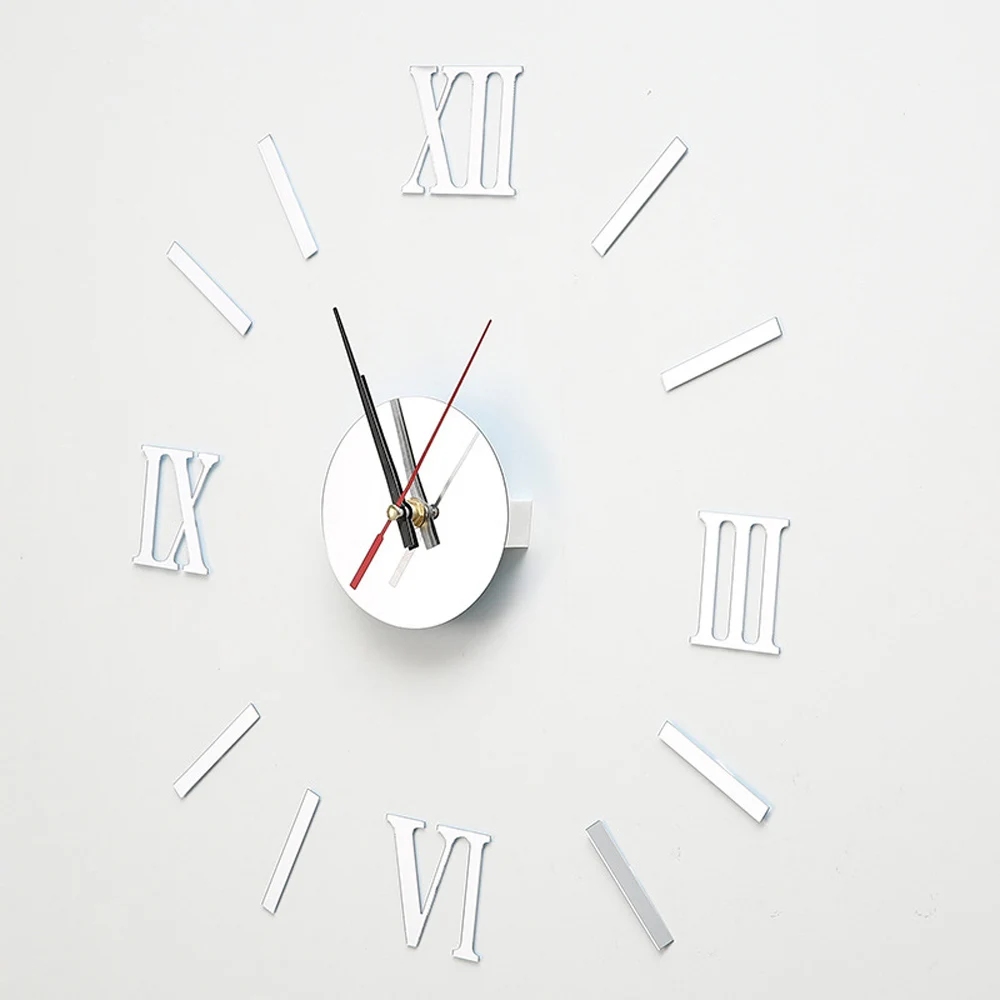 Современные бесшумные цифровые настенные часы с зеркальным эффектом 4 стиля | Дом