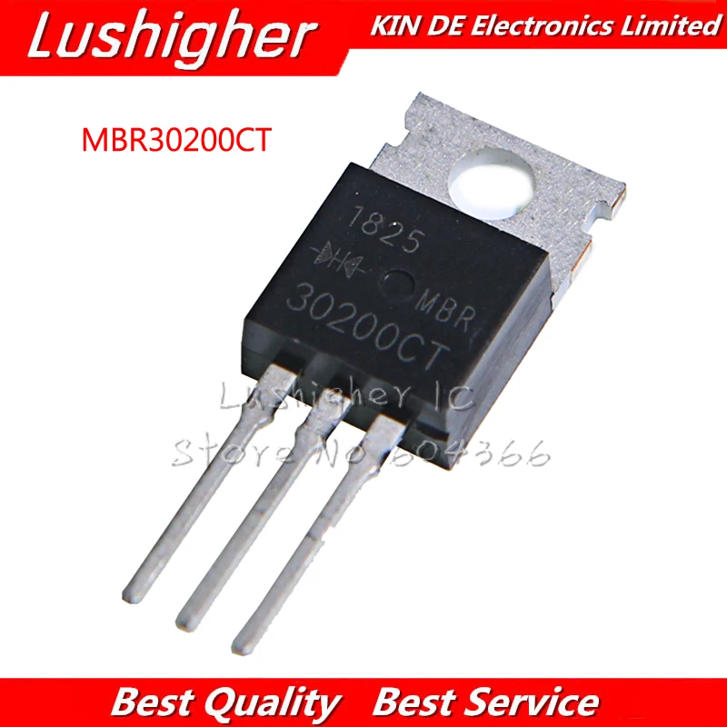 10 шт. MBR30200CT TO 220 MBR30200 TO220 MBR30200C 200V 30A|Интегральные схемы| |