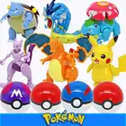 Takara Tomy деформации для командной игры в покебол (цифры PokemonToys преобразования Пикачу; Чаризард, Сквиртл, фигурку модель куклы подарок для ребенка