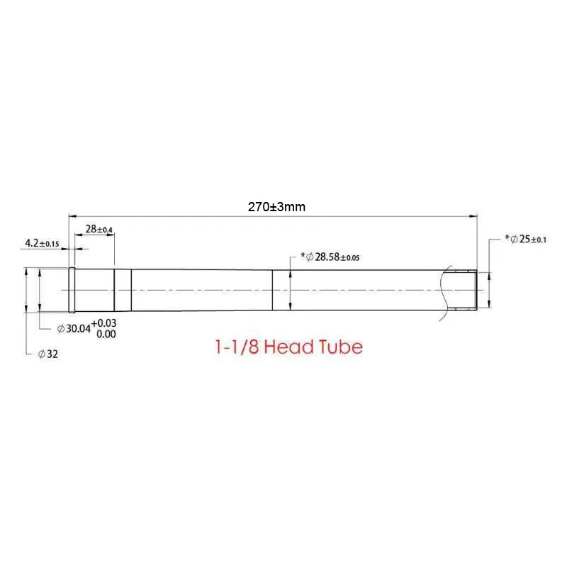 

Lightweight Front Fork Head Tube Bike Bicycle MTB Valve Cover Bicycle Tapered Steerer Extension Aluminum Alloy 290*39.8mm