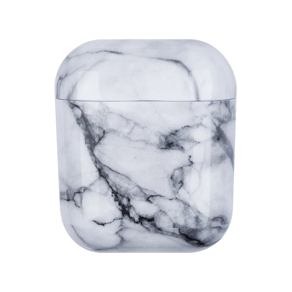 03 Чехол для наушников с мраморным узором для Apple Airpods 1 Жесткий Чехол для ПК чехол для зарядки защитный чехол для AirPods 2 защитный чехол - Цвет: 03