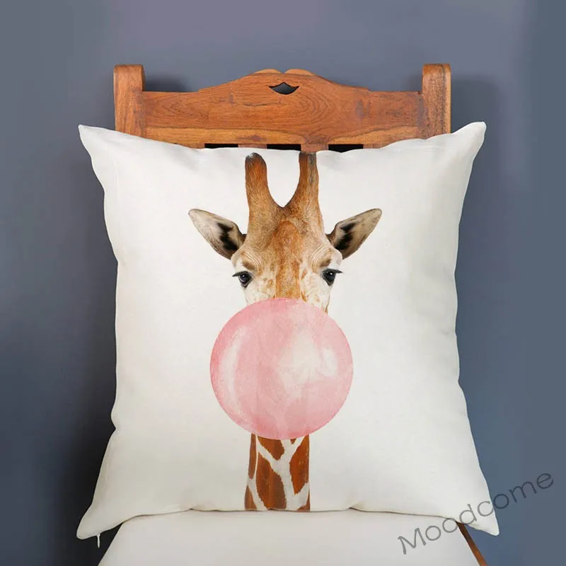 Супермягкий Бархатный Чехол для подушки детский Декор жевательная резинка