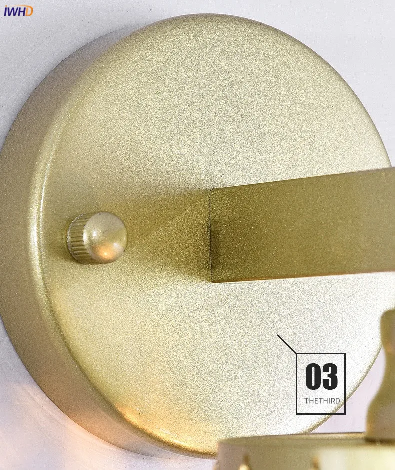

Crystal LED Wall Lamp Modern Wandlamp Creative Mirror Light Bathroom Bedroom Living Room Lights Sconce Applique Murale Luminaire