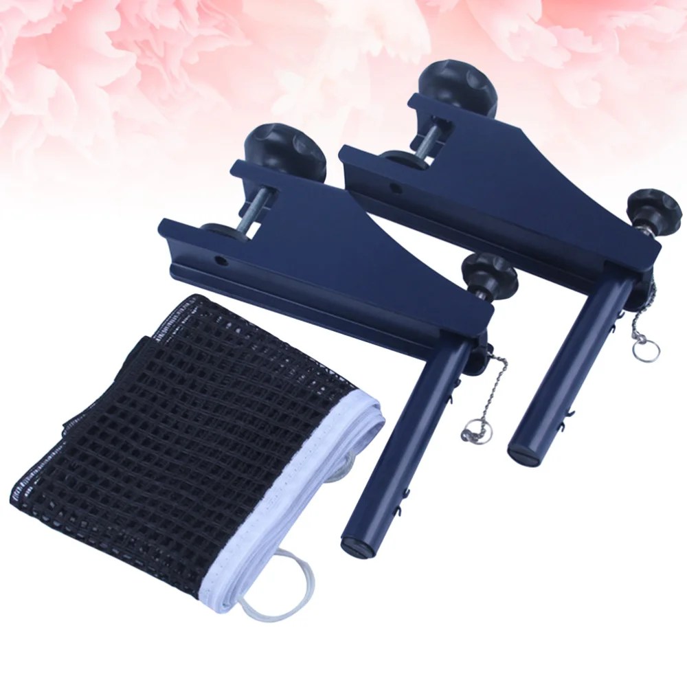

1 Set Professional Standard Table Tennis Mesh Net Clamp Type Pong Table Net Rack with Net (Small Size)