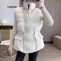 women ultralight vest short clothing windproof lightweight warm white duck down sleeveless new 2021