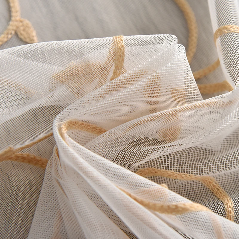 Lanke Коричневые Шторы на окна Короткие тюлевые шторы для гостиной спальни кухни