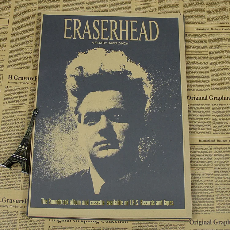 

David Lynch movie poster paper decorative painting blue velvet moehle Landau my heart wild rubber Elephant Man