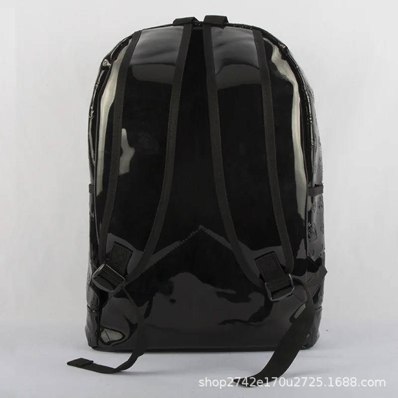 Star War Black Fashion Anime PU Backpacks Soft Leather School Backpack Casual Bags Student Travel Knapsack Unisex New