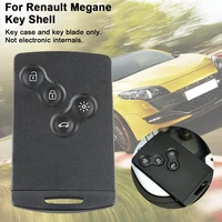 4 button smart car key shell remote control flat embryo case for renault megane key shell car accessories