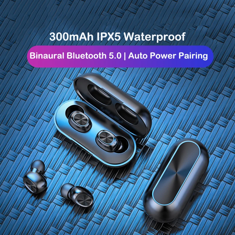 Lovebay чехол B5 наушники-вкладыши TWS Bluetooth 5 0 Беспроводной наушники сенсорный