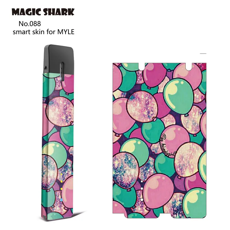 Magic Shark Fashion Devil Balloon Flower пленка для губ чехол вейпа наклейка Myle Vape 079-100 | Мобильные