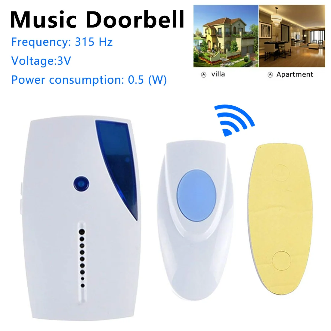 Беспроводной дверной звонок с дистанционным управлением на расстоянии 70 110 м