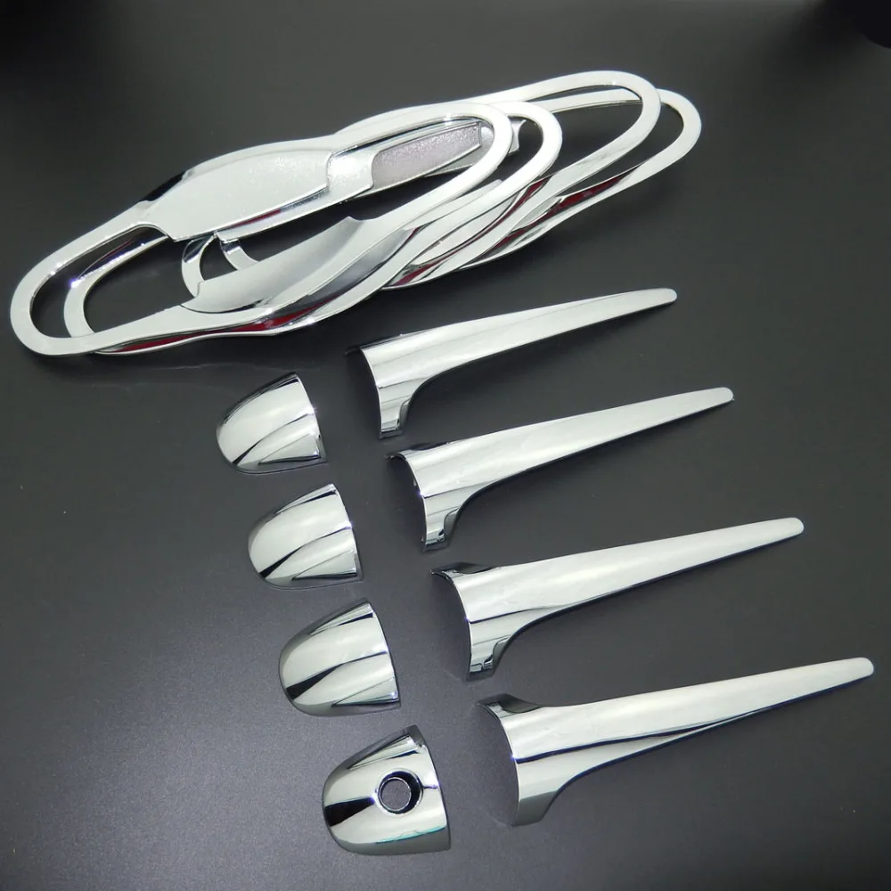 

Автомобильный Стайлинг для Toyota RAV4 XA40 2013-2017 4-го поколения, хромированный чехол из АБС-пластика на боковую дверную ручку + крышка на дверную чашу 2014 2015