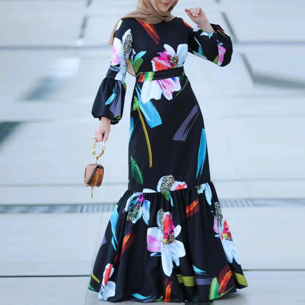 Женское длинное атласное платье Abaya Dubai, турецкое мусульманское платье в стиле ислам размера плюс, одежда для женщин, кафтан