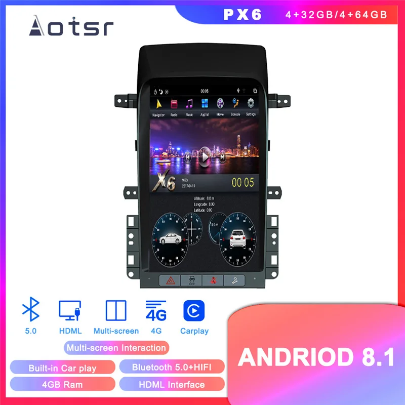 Автомобильный DVD плеер Tesla Styel Android 8 1 GPS навигация для Chevrolet Captiva 2007 2008 2009 2010 2011