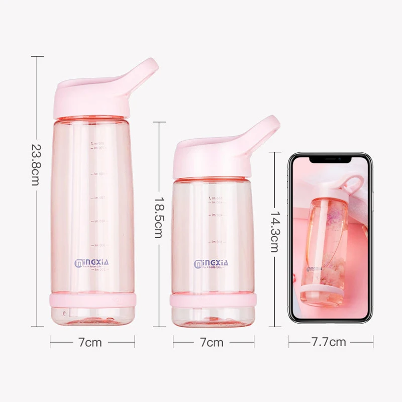 Корейский стиль девушка студентка милые бутылки для воды с соломинкой 550/850 мл Bpa