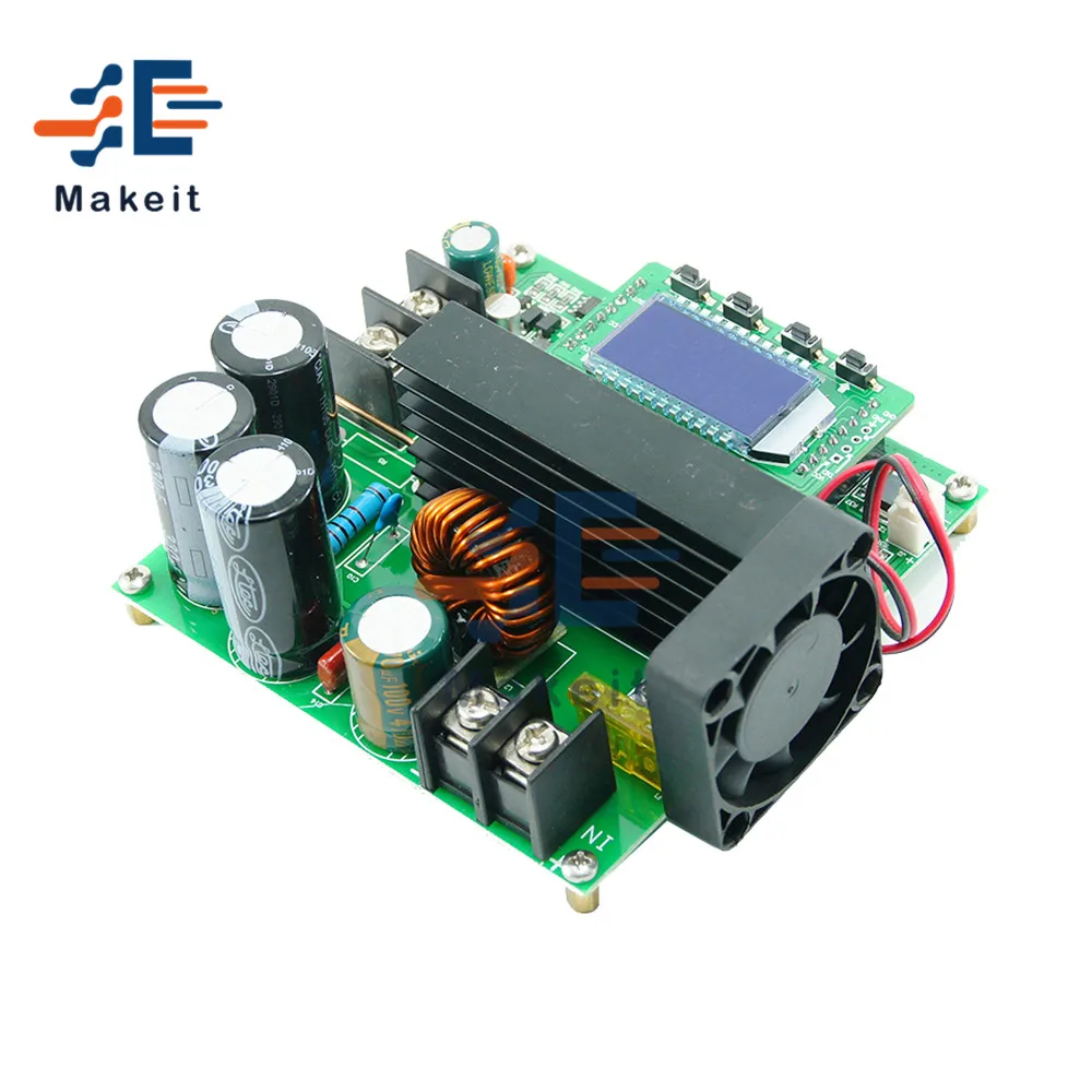 BST900W DC Boost преобразователь от 8 до 60 в 10 120 В модуль питания с ЖК дисплеем 15 А